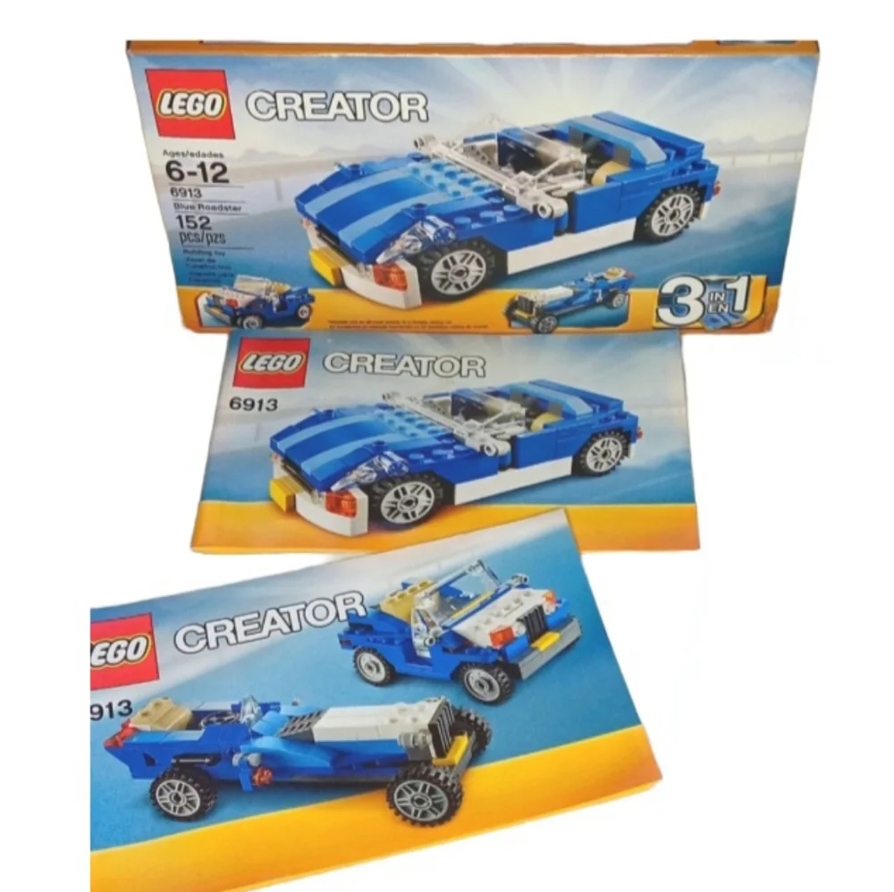 Lego Creator Blue Roadster #6913 (3 in 1) Set | EUC | Ages 6+